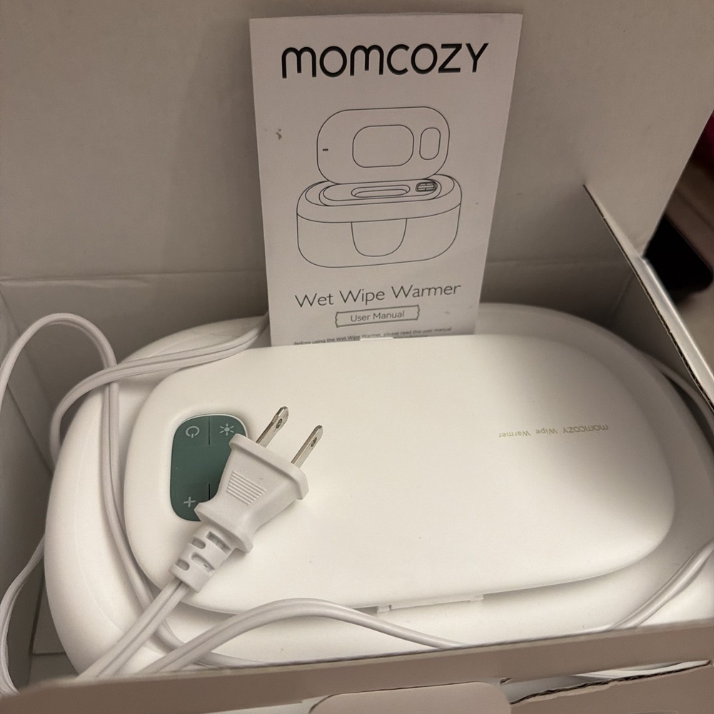 Momcozy Wet Wipe Warmer With Night Light WW01 NEW Open box